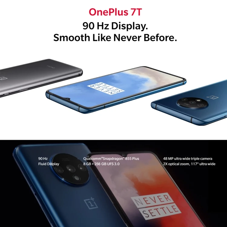 OnePlus 7T 8GB+256GB Price 4G Original Shopping China List A